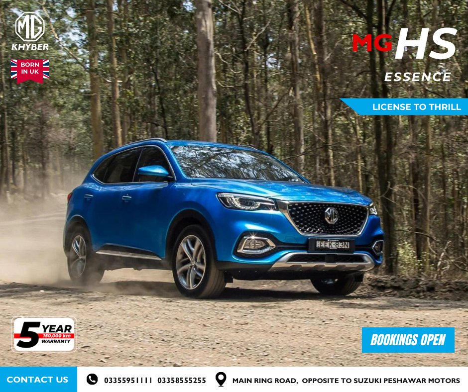 MgKhyber's tweet image. Explore the state-of-the-art technology that characterizes the refined MG HS Essence.

Bookings Open 
LIMITED CARS ONLY! 

Call us at 0335 5951 111 - 0335 8555 255 

Or Visit MG Motor Khyber to book your MG HS Essence now! 

#MGHSEssence #MGPakistan #iloveMG