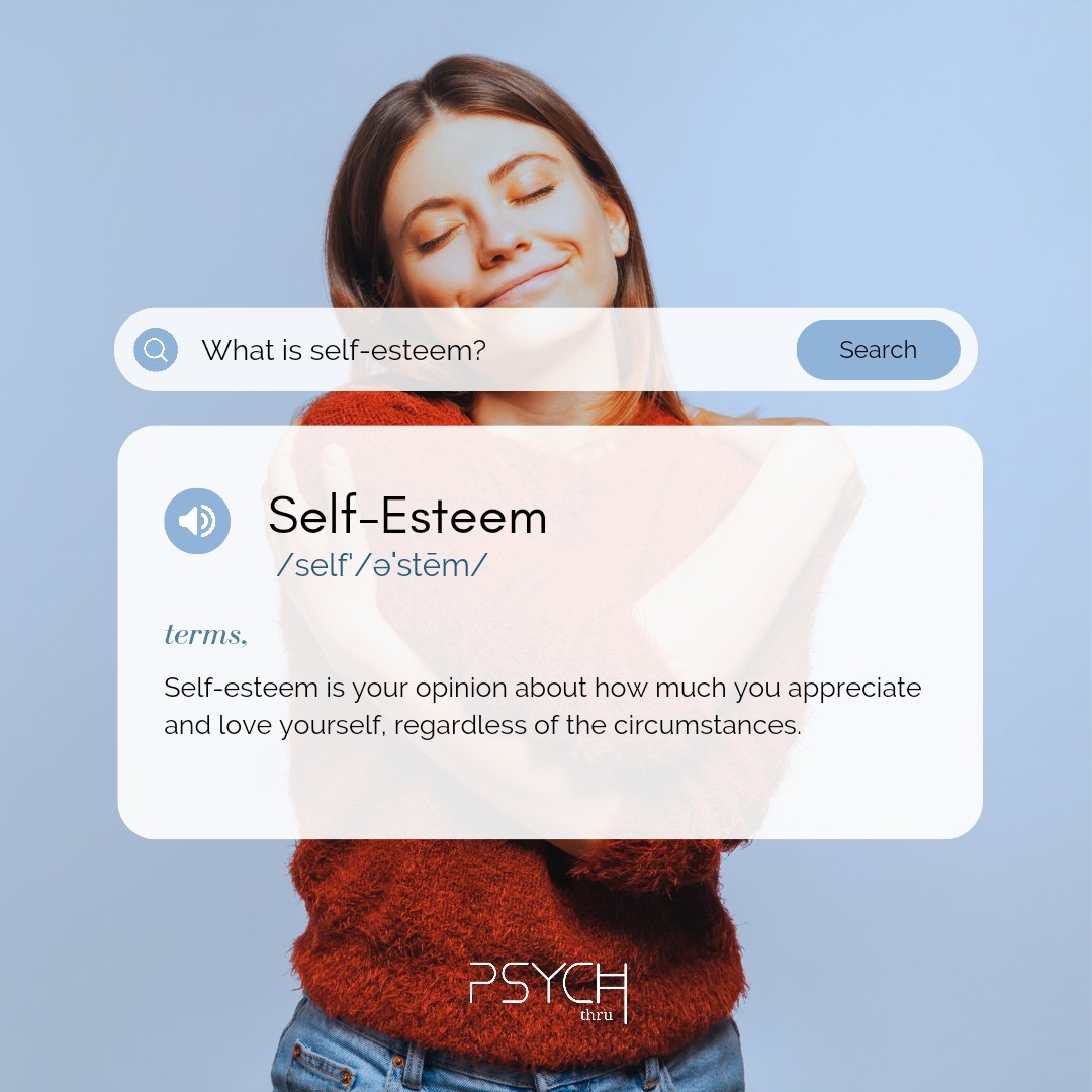 psychthru's tweet photo. Did you know self-esteem is an internal judgment, not based on external factors?
If you have Self Esteem issues, and would like to work on them, head over to PsychThru and get an appointment with a certified therapist today! 
.
#mentalhealth #mentalwellness #onlinetherapy https://t.co/A59sZkC6lP