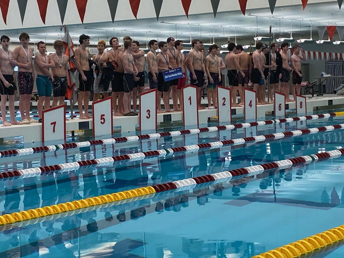 Boys D2 <a href="/MIAA033/">MIAA</a> Swim &amp; Dive State Championships:

Medley Relay…
Quinn, Jayden, David and Jonathan - 2nd 🥈 place with a time of 1:38.13 (School Record)!

#legit #ProudAD 

<a href="/coachmace/">Michael Mason</a> <a href="/TVLSportsMa/">TVL Sports Updates</a> <a href="/HometownWeekly/">Hometown Weekly</a> <a href="/GlobeSchools/">Boston Globe Schools</a> <a href="/BostonHeraldHS/">Danny Ventura</a>