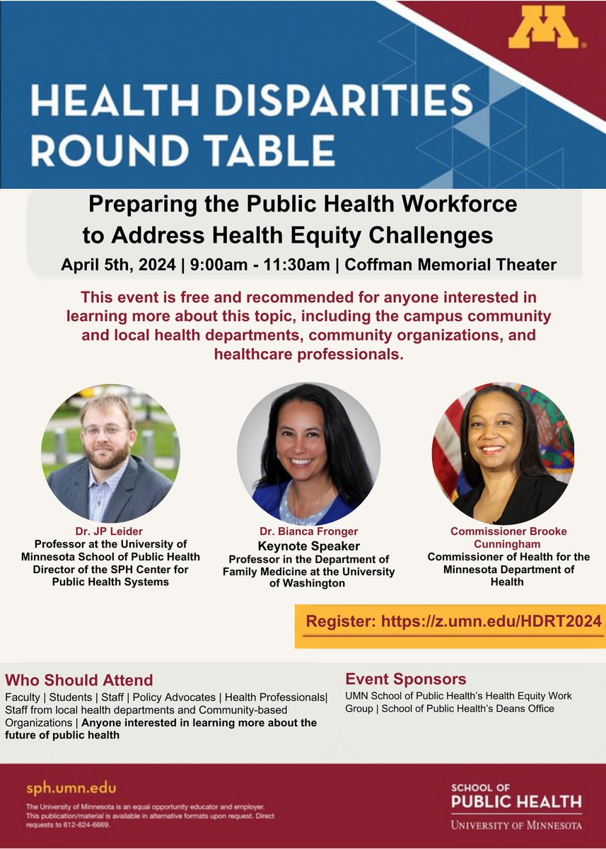 Register for the 2024 Health Disparities Round Table