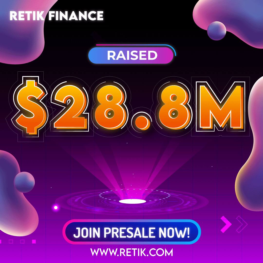 retikfinance's tweet photo. 🚀 Presale Update! 🚀

Retik Finance has raised $28.8 Million! 🌟

Thank you for your support in this journey! 🙌

Buy Now: https://t.co/YNGH1jccGO 🔥

#Retik #RetikFinance https://t.co/XYgoBmA8QQ