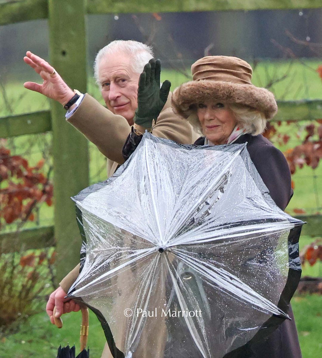 King Charles III and Queen Camilla are all smiles in Sandringham #kingcharlesiii #kingcharles #monarch #royalfamily #royalty #queencamilla #camilla #theking #canonr5 #canonuk #canoncameras #cancer #thebppa #newsphotography #picoftheday #potd