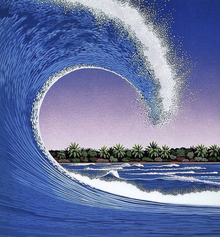 xe0_xeo's tweet image. Illustrations by Japanese artist Hiroshi Nagai