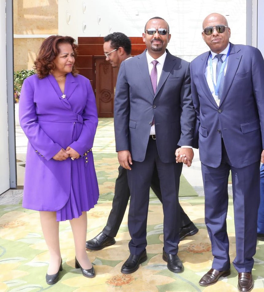 EybeAbdi's tweet photo. Departure from Addis-Ababa this afternoon of the President of the Republic H.E.M ISMAIL OMAR GUELLEH after the participation at the 37th Ordinary Session of Heads of State and Government Assembly of the African Union. https://t.co/1Wu8YfF6Rc
