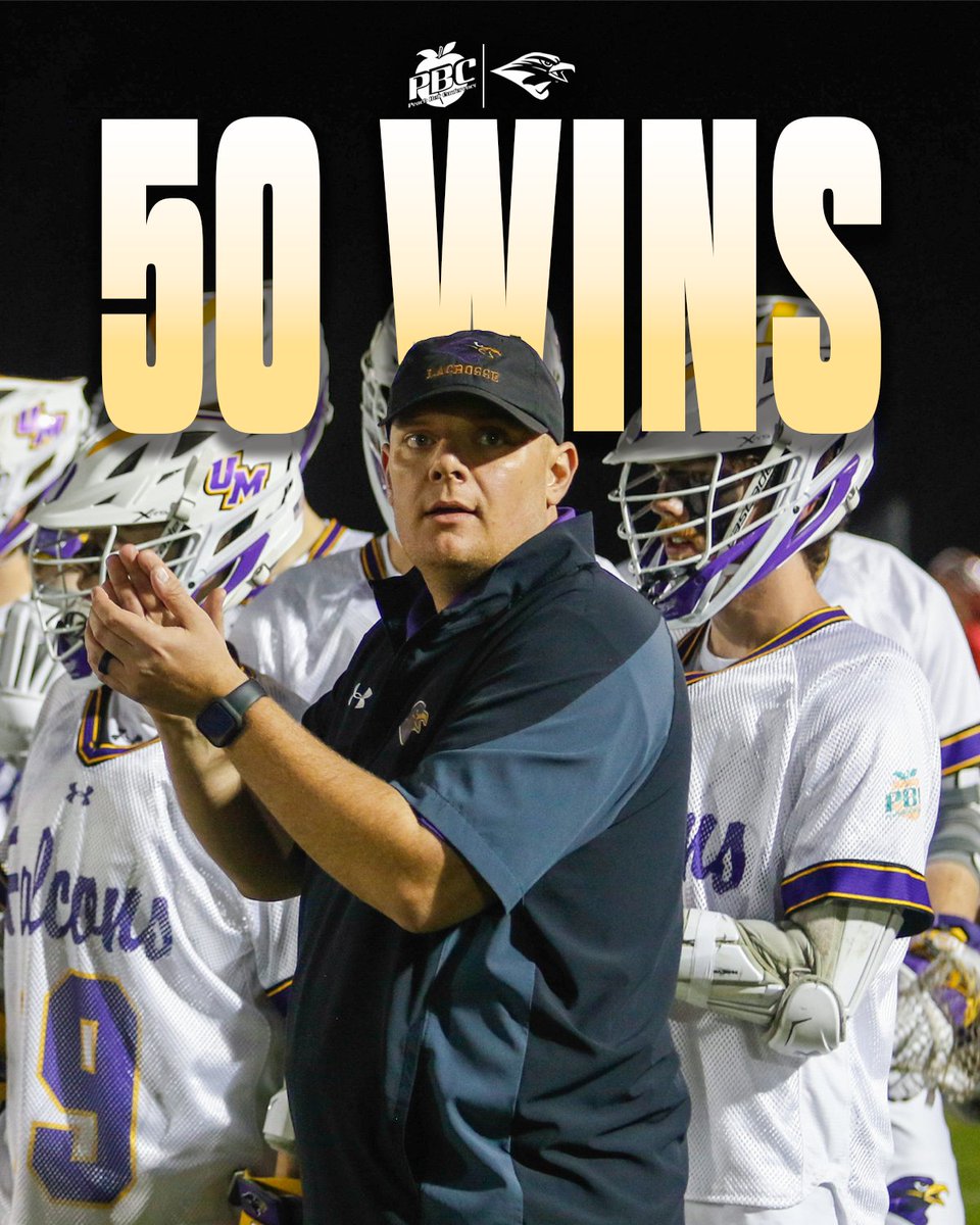 UMFalcons's tweet photo. 🚨 MILESTONE REACHED 🚨

With a 26-8 win over Tusculum on Sunday afternoon, @Montevallo_MLax notched its 5⃣0⃣th win in program history ‼️

#TogetherWeRise https://t.co/09rnhHgg2e
