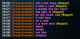 Noorawr's tweet photo. @maddl29 he tried to que to our 29 rise, we said same thing to him what he said to u and this was the response. Clearly he has some issues like normal ppl don't talk to others like that. We almost invited him but our teams priest told what he did so we didn't invite him :D https://t.co/DO110Tk6bd
