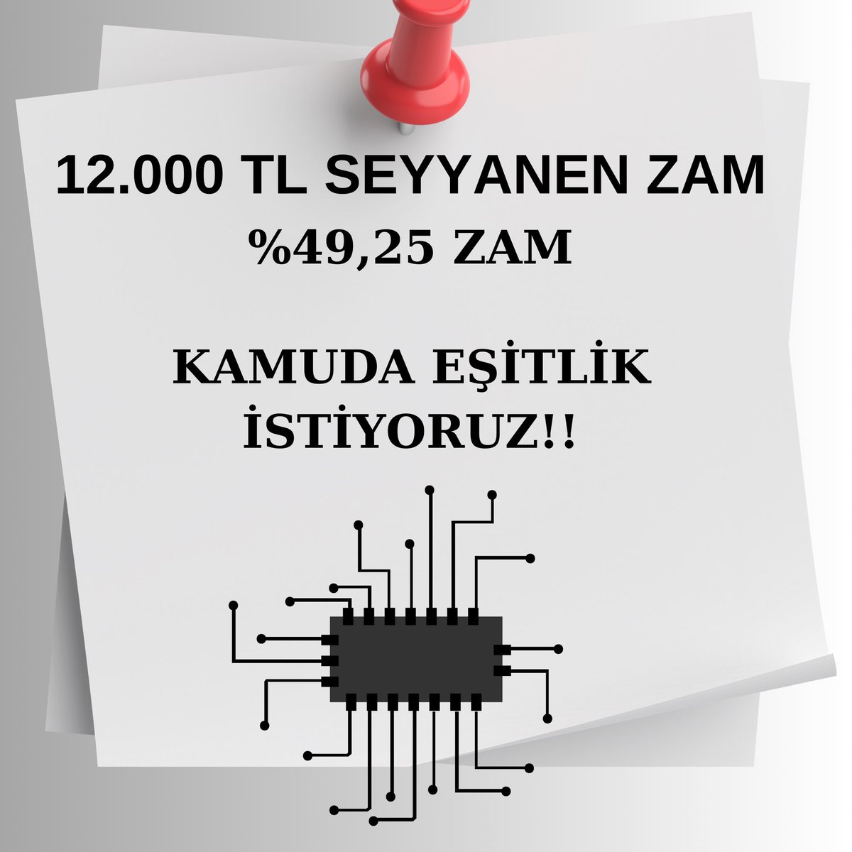 cemalcangok's tweet photo. #isciyehakkiniverin elektronik devreleri tamir edelim derken bu maaşlar yüzünden bizim devreler kısa devre oldu 🤷‍♂️ https://t.co/f4yZSNeYTF