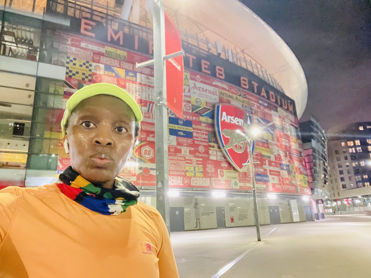 Night solo run.. Went on to check the high body count by the Emirates🤣 The last two games they were just showing off🤣 Glad I’ll be away when they play my team on the 16th of March…