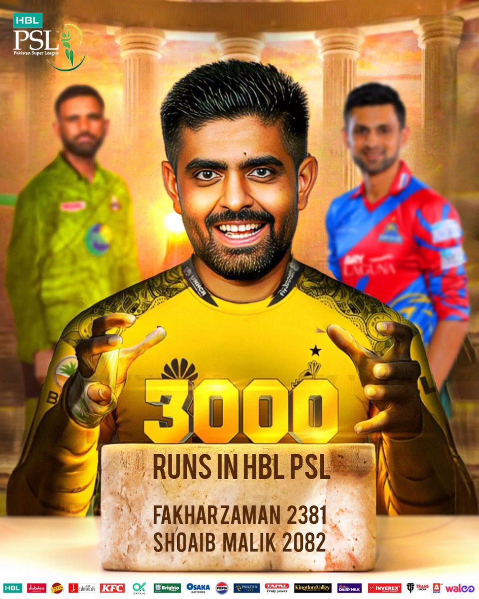 PSL9_t20's tweet photo. 𝐔𝐍𝐏𝐀𝐑𝐀𝐋𝐋𝐄𝐋𝐄𝐃 👑

First batter to score 3️⃣0️⃣0️⃣0️⃣ runs in HBL PSL 🥇

#HBLPSL9 | #KhulKeKhel | #QGvPZ https://t.co/YlOUPaZCXj