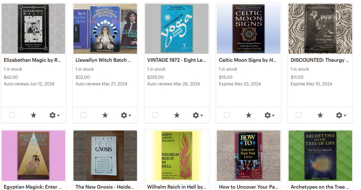 KnoxvilleRose's tweet photo. KnoxvilleRose on Etsy! #vintageoccult #vintagebooks #occultbooks #magick #gnosticism #pastlives #treeoflife #archetypes #enochian #scottcunningham #booksforsale #vintagebooksforsale #qabalah #celtic #mythology #buddhism #poetry #crowley #witchcraft #wicca https://t.co/2CuYUoLoSC