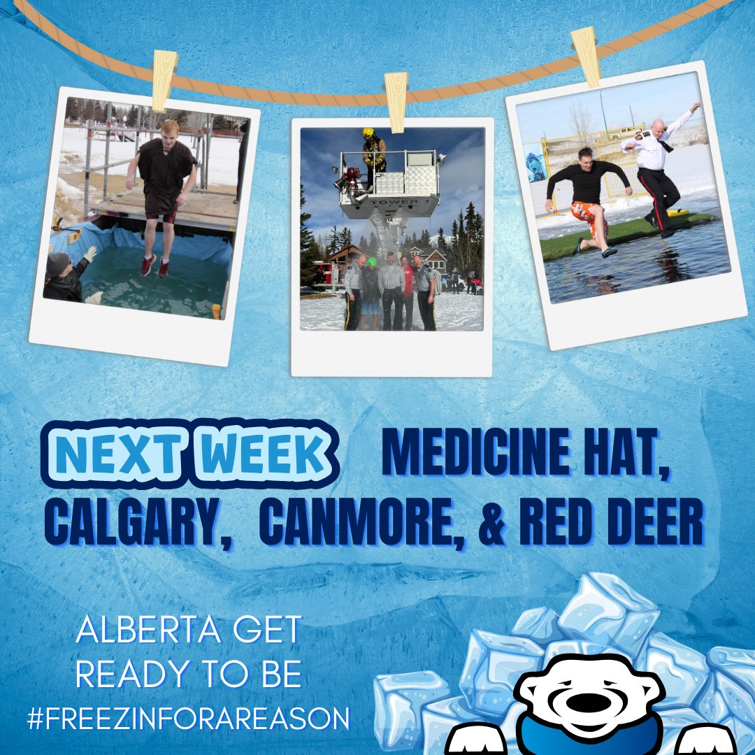 Only 4 Polar Plunges left this season! Brace yourselves for the icy temperatures and join the #FreezinForAReason movement!! Come join the brr-ave at heart and the LETR as we dive into icy waters, all in support of Special Olympics Alberta programs and our extraordinary athletes.