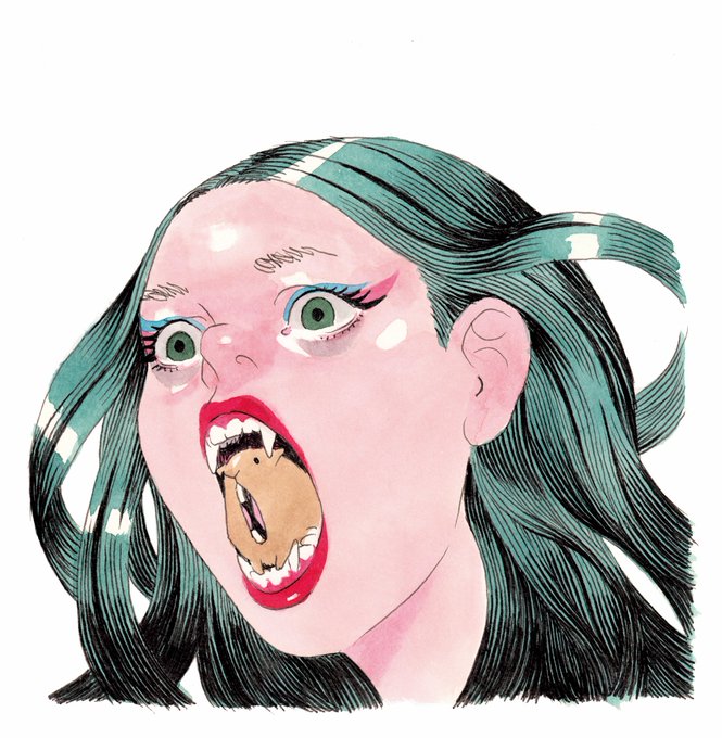 「green eyes lipstick」 illustration images(Latest)