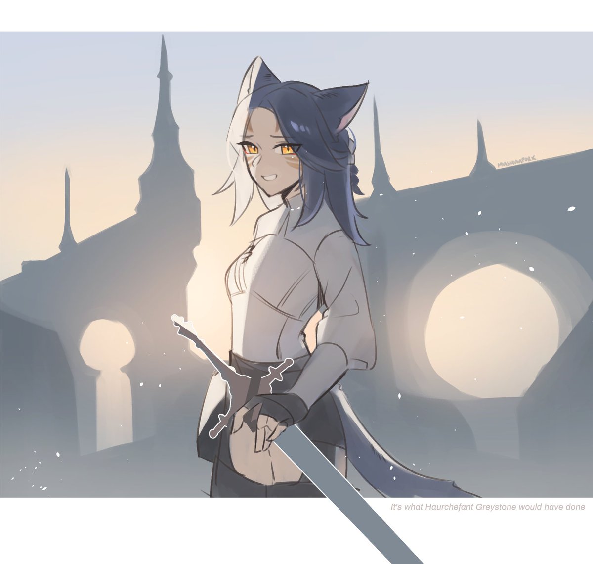 MushuuPork's tweet photo. slowly unraveling the Heavensward experience for Shouko https://t.co/OB7woaF7EG
