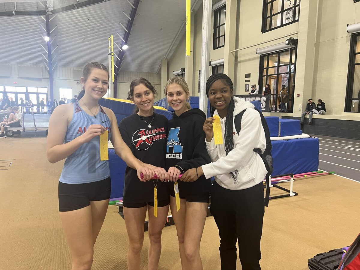 AHS Track & Field (@ahs_tf) on Twitter photo Way to rep that A Ladies! 4x200 indoor school record ❤️🩵🏃🏾♀️<a href="/Aviator_AD/">Aviator Athletics</a> <a href="/Black_KingCobra/">Alliance Aviators T&F</a> <a href="/AllianceCSD/">Alliance City SD</a> Way to rep that A Ladies! 4x200 indoor school record ❤️🩵🏃🏾♀️<a href="/Aviator_AD/">Aviator Athletics</a> <a href="/Black_KingCobra/">Alliance Aviators T&F</a> <a href="/AllianceCSD/">Alliance City SD</a>