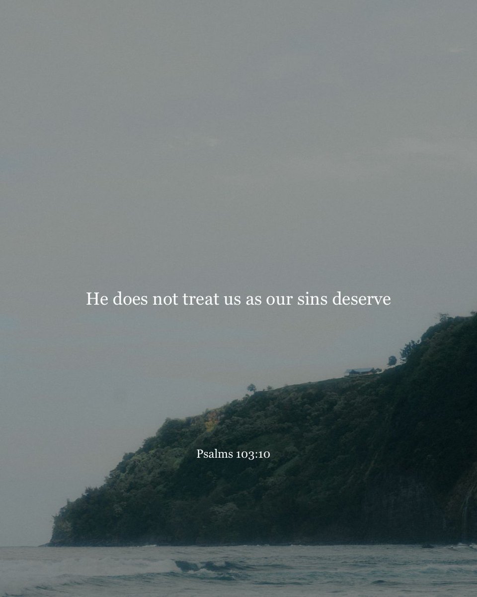 YouVersion's tweet photo. Psalms 103:10 https://t.co/Uywyw3sBBJ