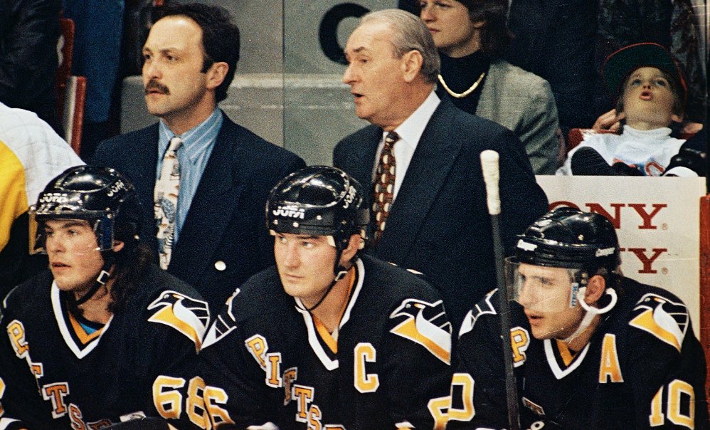 Dameshek's tweet photo. If you'd have told me I'd get to see the Pens win ONE Cup in my lifetime around the time my sister &amp; I were jumping around the living room after 66's 1st shift, I'd have been over the moon.
We've seen FIVE Cups in 32 years. https://t.co/ERUF0cEKjv