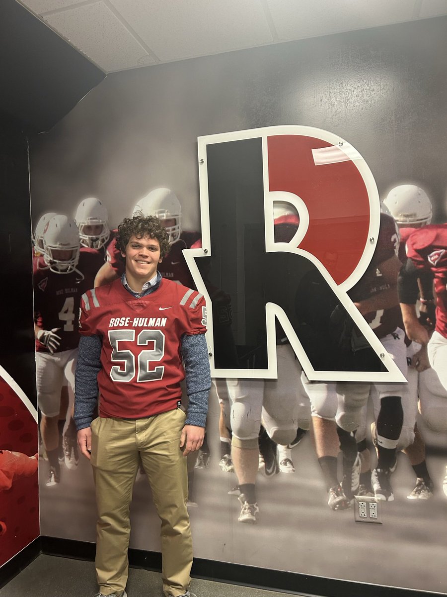 Jack_Herrmann25's tweet photo. Thanks so much to @RoseHulmanFB for the opportunity to visit this weekend! @Coach_Stanton1 @CoachCFarris @wcsRHSfootball https://t.co/7Ze7ociPF9