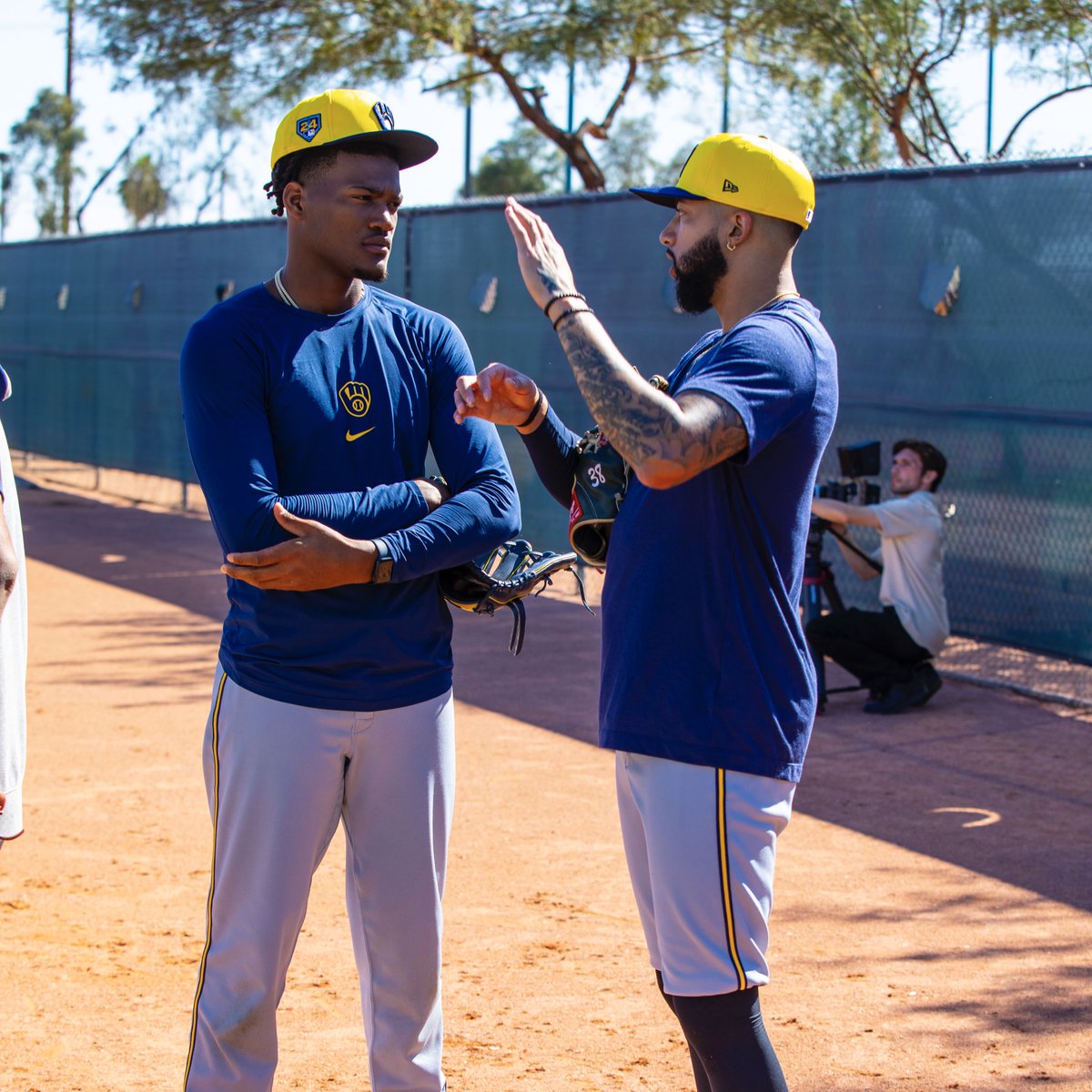 Brewers's tweet photo. A mentor &amp; his mentee https://t.co/bnXHeL3pK6