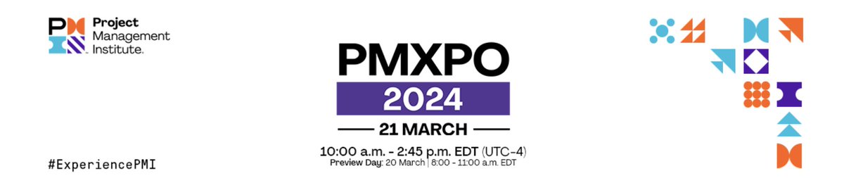 Please Join PMXPO 2024 on March 21st, 2024 for PDUs.

For more details and to Register, pminl.ca/calendar?month…

#pmicanada #PMINL