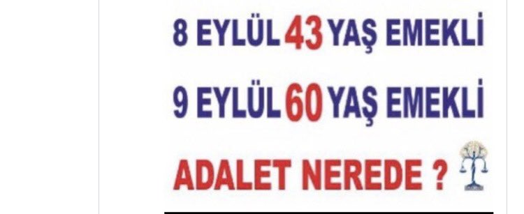 Emeklilikte adalet istiyoruz...
Adil bir emeklilik sistemi gelmeli!
@EmadDernegi
EMAD-DER🧿#KademeliEmeklilikAnkarada