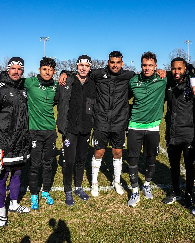 New colors, same good friends 💜💚

Great to see Cameron Lancaster and Issac Cano back in town today with <a href="/LexSporting/">Lexington Sporting Club</a>!