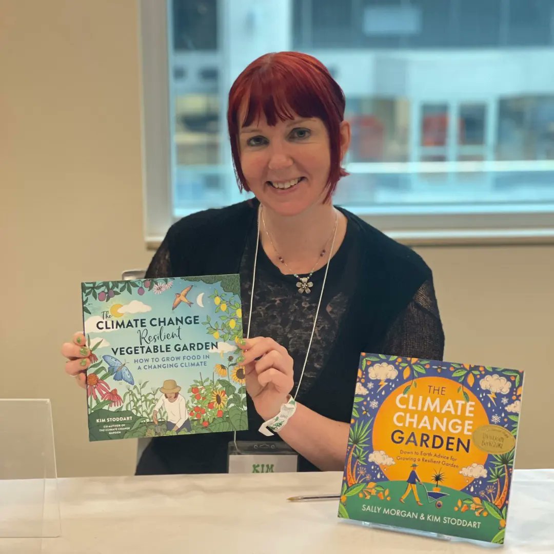 BadlyBehavedOne's tweet photo. Another great day at the Northwest Flower and Garden Show talking about the less work more resilient vegetable garden. Such a great show and the books have totally sold out 💚💚

#growyourownfood #climatechangegardening #wellbeing #flowershows #seattlelife 

@kelseygroup @quartobooksuk @quartobooksus