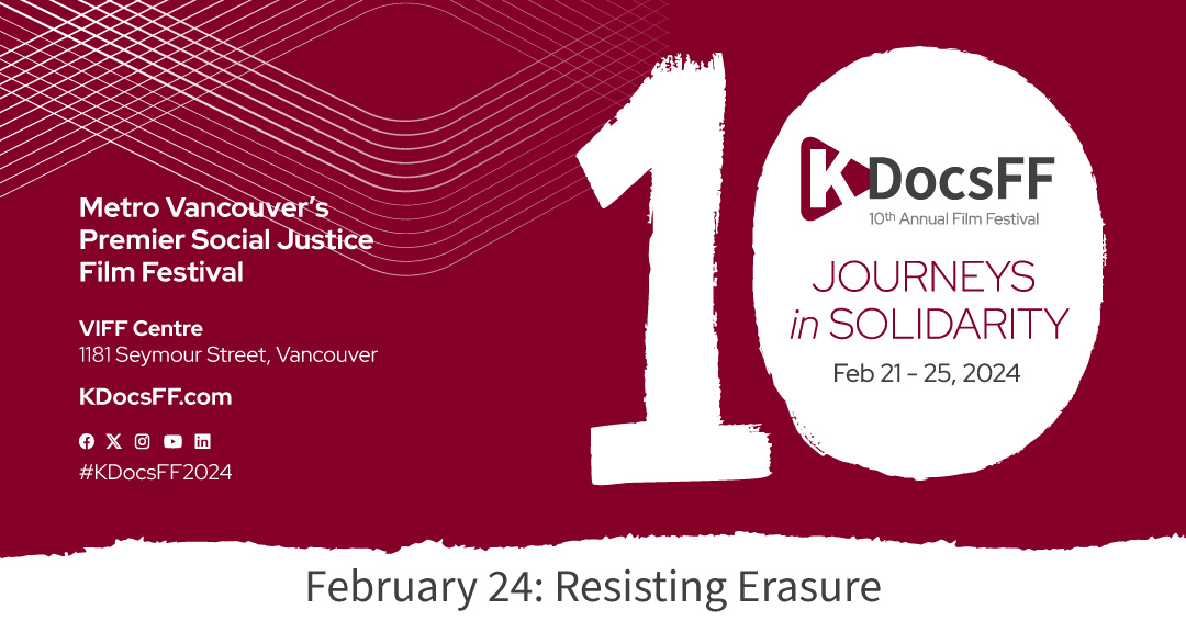 KDocsFF's tweet image. New @ #KDocsFF2024: DAILY THEMES

Feb 24: “Resisting Erasure,” exploring cultural preservation &amp;amp; rethinking the importance of community. KOKOMO CITY, SOMEONE LIVES HERE, BIG FIGHT IN LITTLE CHINATOWN.

#KokomoCity
@TinySheltersDoc 
@ChinatownFilm

Tix: viff.org/series/kdocsff…