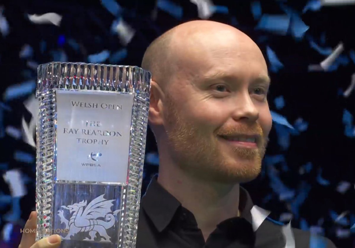 MaximumSnooker's tweet photo. TYNESIDE TERROR!!

Always in control tonight. Congratulations @Gary_Wilson11 on his third ranking title, beating surprise finalist Martin O'Donnell 9-4 to lift the Ray Reardon Trophy.

#WelshOpen #BVWelshOpen #Snooker https://t.co/uEkyIWZJkI