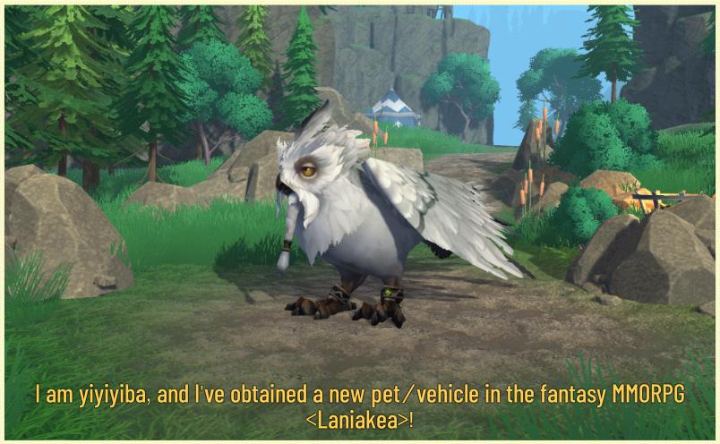 Check out my new companions and rides in <a href="/LaniakeaGame/">LANIAKEA</a>! #Laniakea #MMORPG #ExplorerEditionS1 #BlockchainGaming