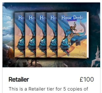 Are you a #ttrpg retailer looking for something that's not just another 5e book? Well, I just set up a Retailer tier for Heroic Deeds, which has modern rules, a unique XP system, and an intriguing setting. Come check it out!
kickstarter.com/projects/garbl…