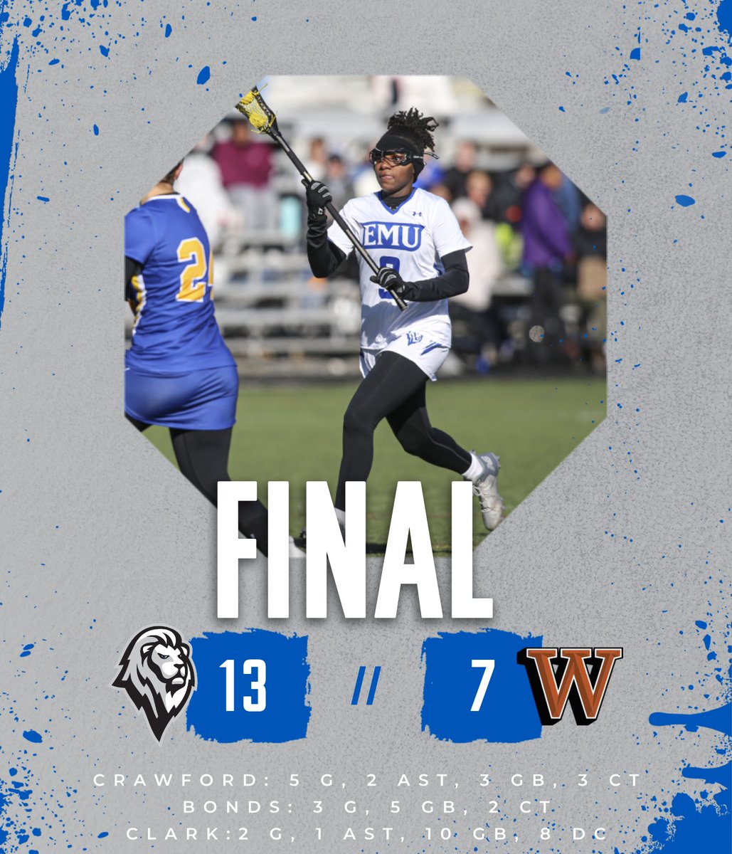 The Royals made history on Sunday, as <a href="/RoyalsWLax/">EMU Women's Lacrosse</a> won their season opener for the first time 𝐄𝐕𝐄𝐑! 
<a href="/DNR_Sports/">Daily News-Record Sports</a> <a href="/DaveRiggert/">Dave Riggert</a> <a href="/WHSVScoreZone/">WHSV Sports</a>  

📰bit.ly/3ULv3CK

#CompeteTogether | #RoyalPride
