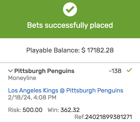 NetWorthWagers's tweet photo. LOCK OF THE DAY 2/18 ๐
Penguins ML -138
5-1 ALL TIME RECORD
I only post when I am CONFIDENT!
Lock it in. See you all at the counter.
#sportsbets #fanduel #draftkings #sportslocks #betlocks #playoftheday #playoftheyear #AllStarWeekend #gamblingx #gamblingtwitter https://t.co/Zm1mlAj7GL
