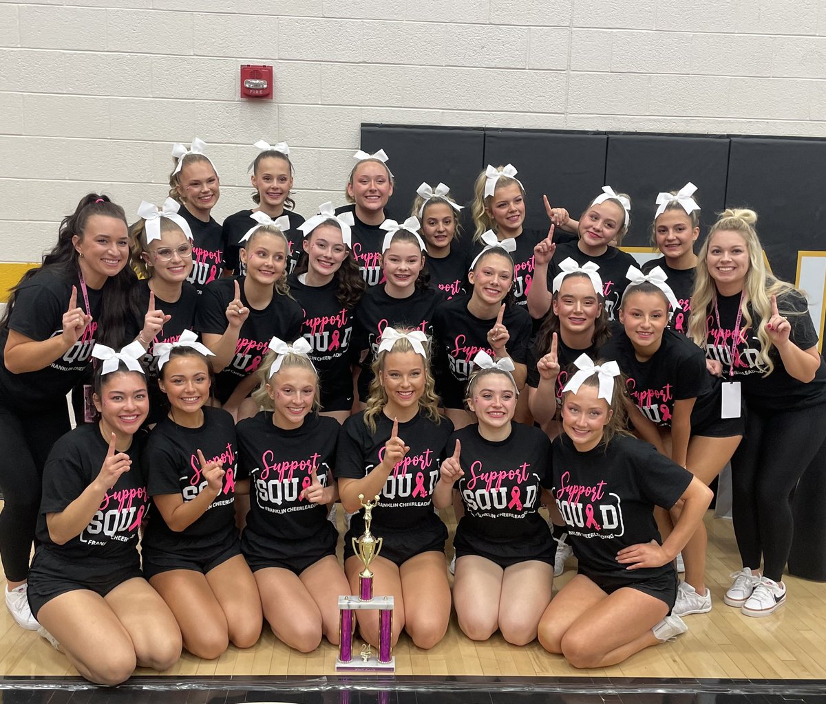Cheer for the Cure Champs!!. Way to go ladies and coaches <a href="/allymcguire15/">Allyson McGuire 📚✏️</a>