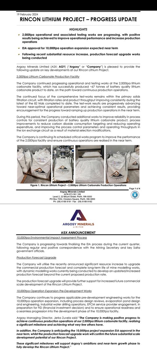 Argosy Minerals Ltd tweet media