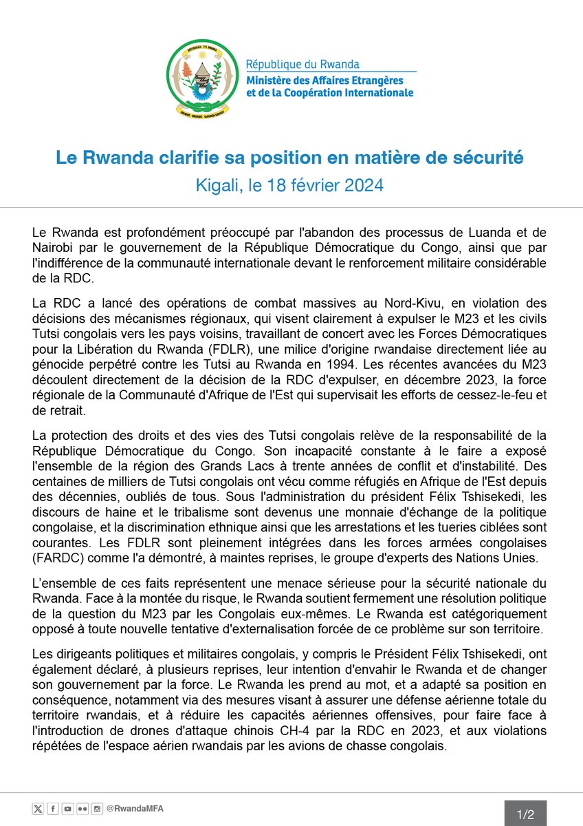 Ministry of Foreign Affairs & Int'l Cooperation tweet media