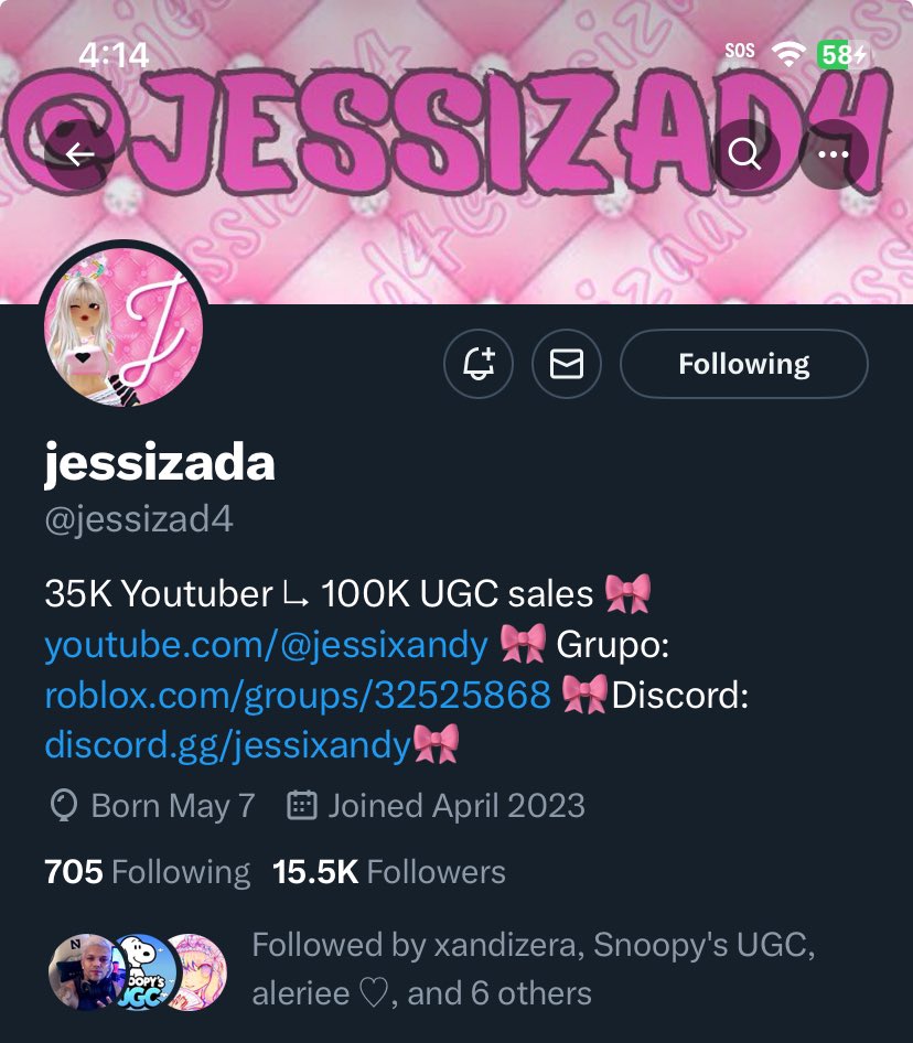 DestrieWise's tweet photo. @jessizad4 @xGyn @FreeUGCRBX Done! The hair looks so good!!! 🩷 https://t.co/88vleocAZb