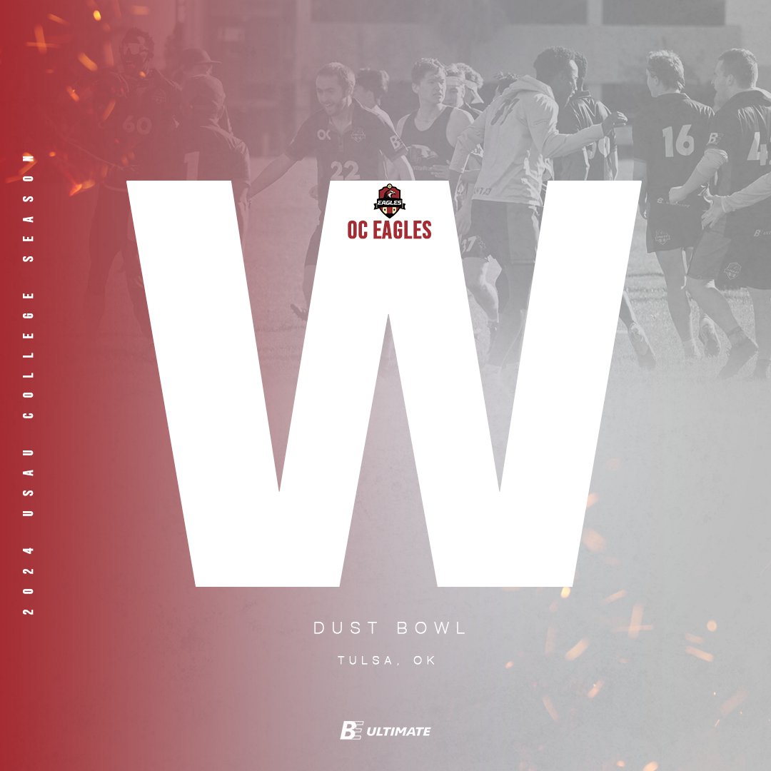 .<a href="/OCEagles/">OC Eagles</a> are the 2024 Dust Bowl Men’s Champions 🏆⁠⁠ #collegeultimate⁠ #BEchamps⁠