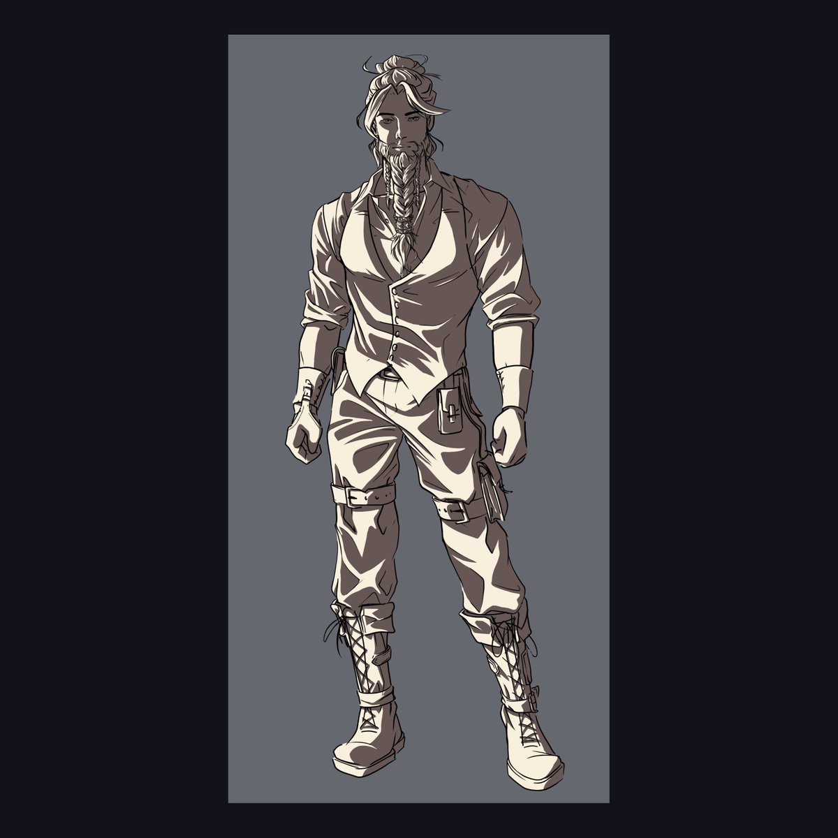 Letto31's tweet photo. Development of characters for the novel "Harem for the Princess" (sketch) The work is not published, and is in the process of editing.
Name: Zlatozar Race: Mountain people (dwarf)
Works published for non-commercial purposes.
#art #concept #digitalart #characterdesign  #conceptart https://t.co/RDCI9lvntn