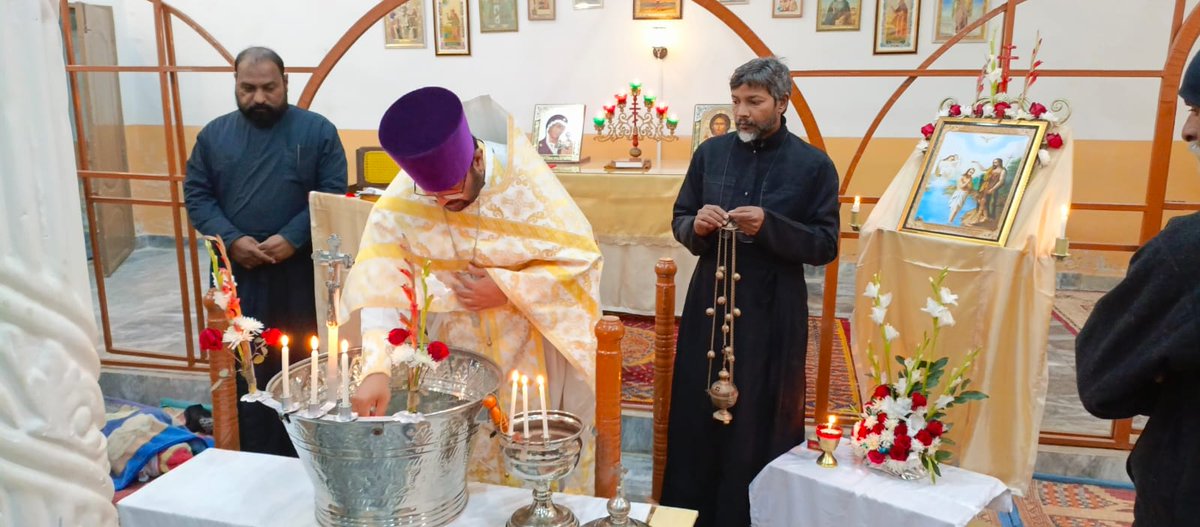 19 January, 2024 Feast of the Holy Theophany, the Baptism of Christ our Lord and Saviour! God bless the holy orthodoxy in Pakistan!🌿☦️🌿