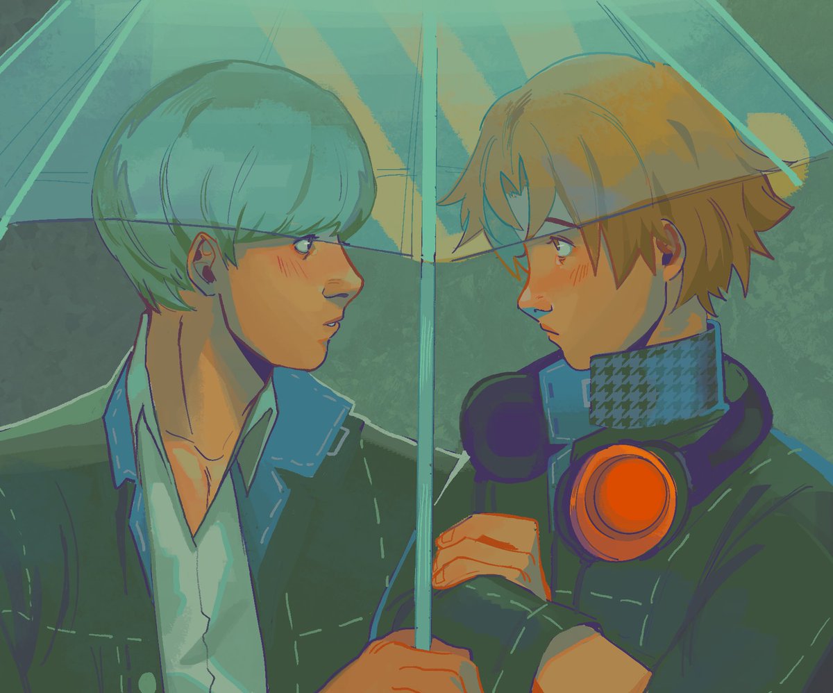 i had to draw them under that umbrella