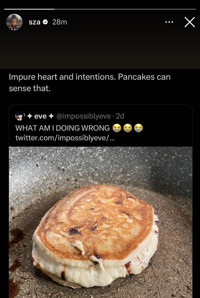 impossiblyeve's tweet image. NOOO SZA PLEASE I HAVE A PURE HEART AND GOOD INTENTIONS