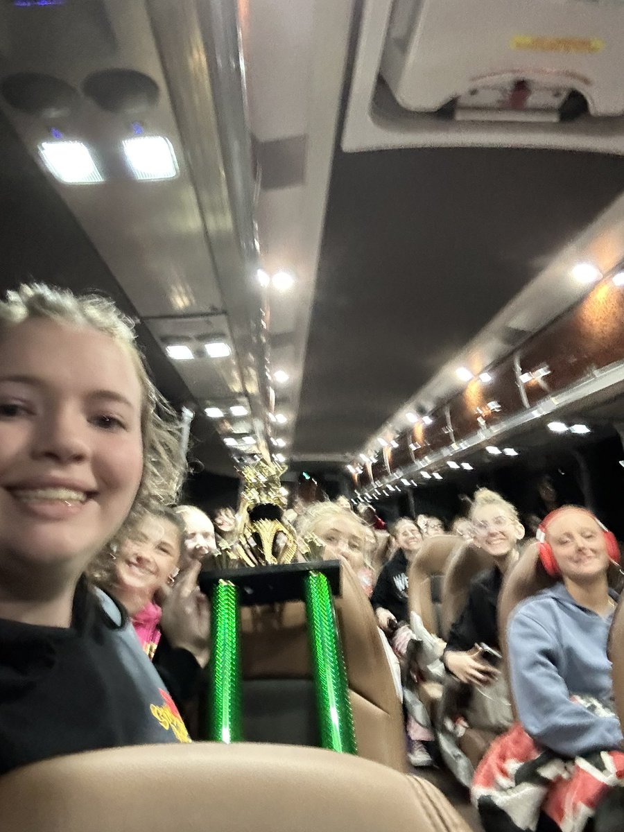 On our way home! We won 1st in Treble Division with best Choreo and best vocals, then placed 4th in Finals!!!! 🦖🎉 <a href="/WestsideHigh66/">Westside High School</a> <a href="/Westside66/">Westside Community Schools</a>