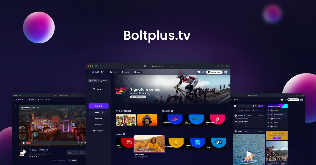 RaverCrypto's tweet photo. $BOLT ⚡️ TV Integration
Updates & #BOLTX Wallet Features are coming to @boltplus experience for all @VIDAATV powered TVs, including @HisenseGlobal
#Boltplus, the only #Web3 Entertainment app, is featured on the same level as @Netflix @YouTube @PrimeVideo & @Deezer https://t.co/GB5WLx2r3I