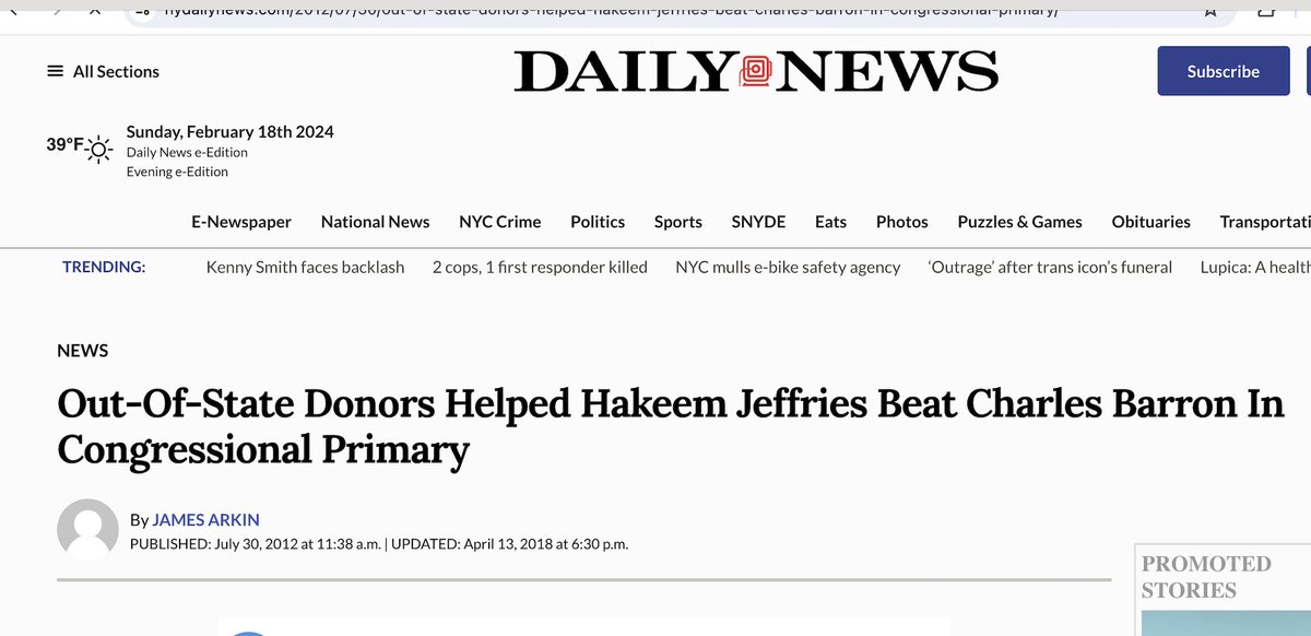AIPAC has doing this every election cycle for decades. In 2012, AIPAC helped Hakeem Jeffries defeat Charles Barron in a 2012 Democratic seat for Congress w/ at least $475K in donations. In true fashion, AIPAC and Jeffries accused Barron of being -- WAIT FOR IT -- antisemitc…