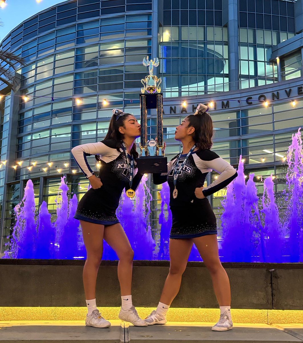RHSKnightCheer's tweet photo. We are USA National Champions! 🏆 1st Place Varsity Show Cheer NonTumbling Advanced! 🏅 We are so glad this amazing group of girls got what they so rightfully deserved. Your coaches are beyond proud of you all! 💙 #RialtoHighSchool #LadyKnightsCheer #CityOfRialto https://t.co/16Da708gk3