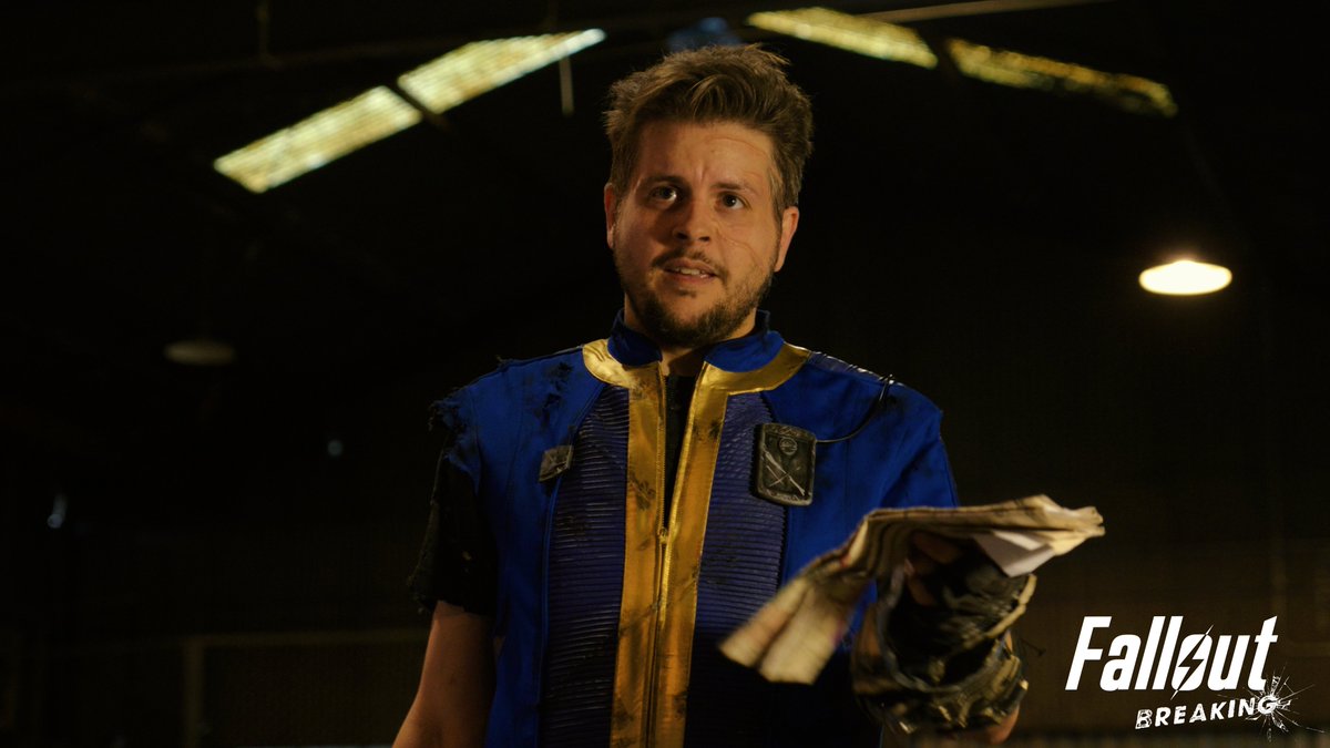 ZackFinfrock's tweet photo. Filmed a #FalloutBreaking fight scene yesterday! Damn did it make me sweat. That vault suit is not as breathable as it looks.

Here's a small collection of pics from the shoot. Still a few more days of filming, so we definitely need the continued support! https://t.co/9rY0Yrjs3g https://t.co/hmpdKLLMTR