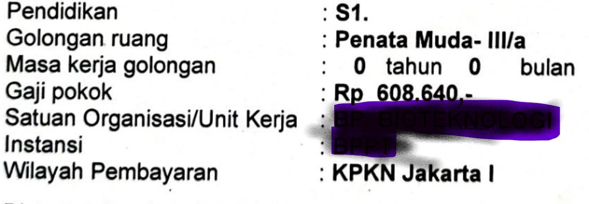 DyahSR's tweet photo. @pnsdaerahjelata Gaji pertama tahun 2001, satu tahun pertama tiap bulan masih harus dikirimin ortu 😃 https://t.co/6OA421U5N6