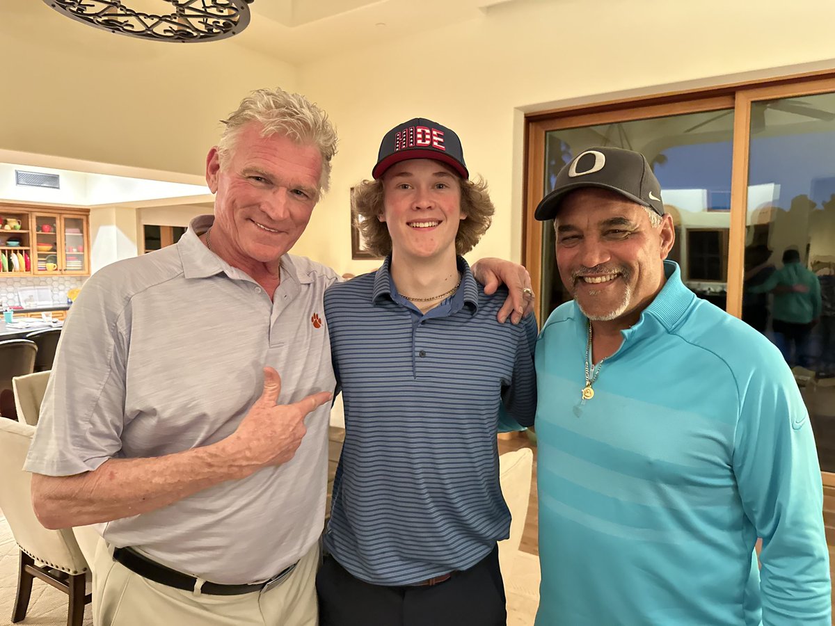 Grandson Brooks Robinson with the boys.