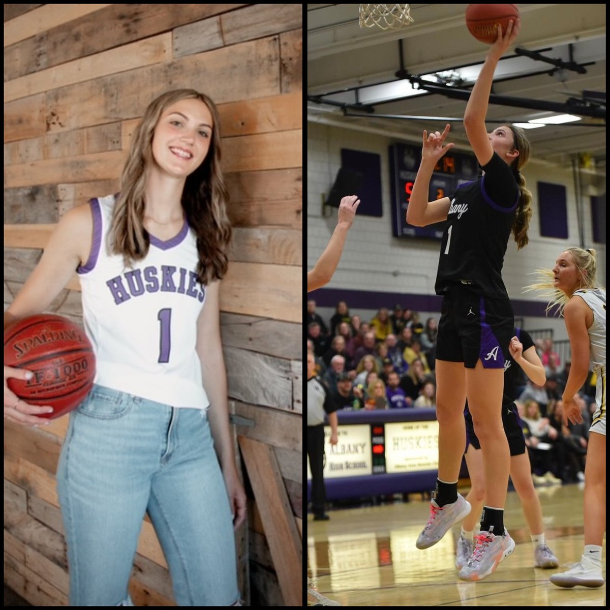 Out of Albany-Representing the Huskies- 6'3' Post #1- Alyssa Sand! Alyssa is headed to the Summit League next season to play for the University of St. Thomas Tommies! Congrats @alyssa_sand24 on being named a 2A All-Star! @AHSHuskies @GirlsHuskies @TommieWBBall
