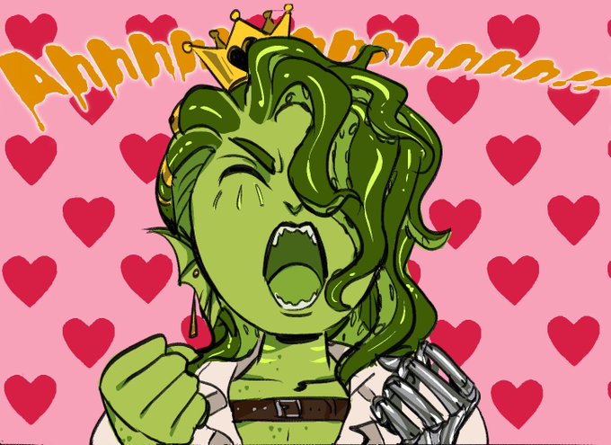「green hair green skin」 illustration images(Latest)